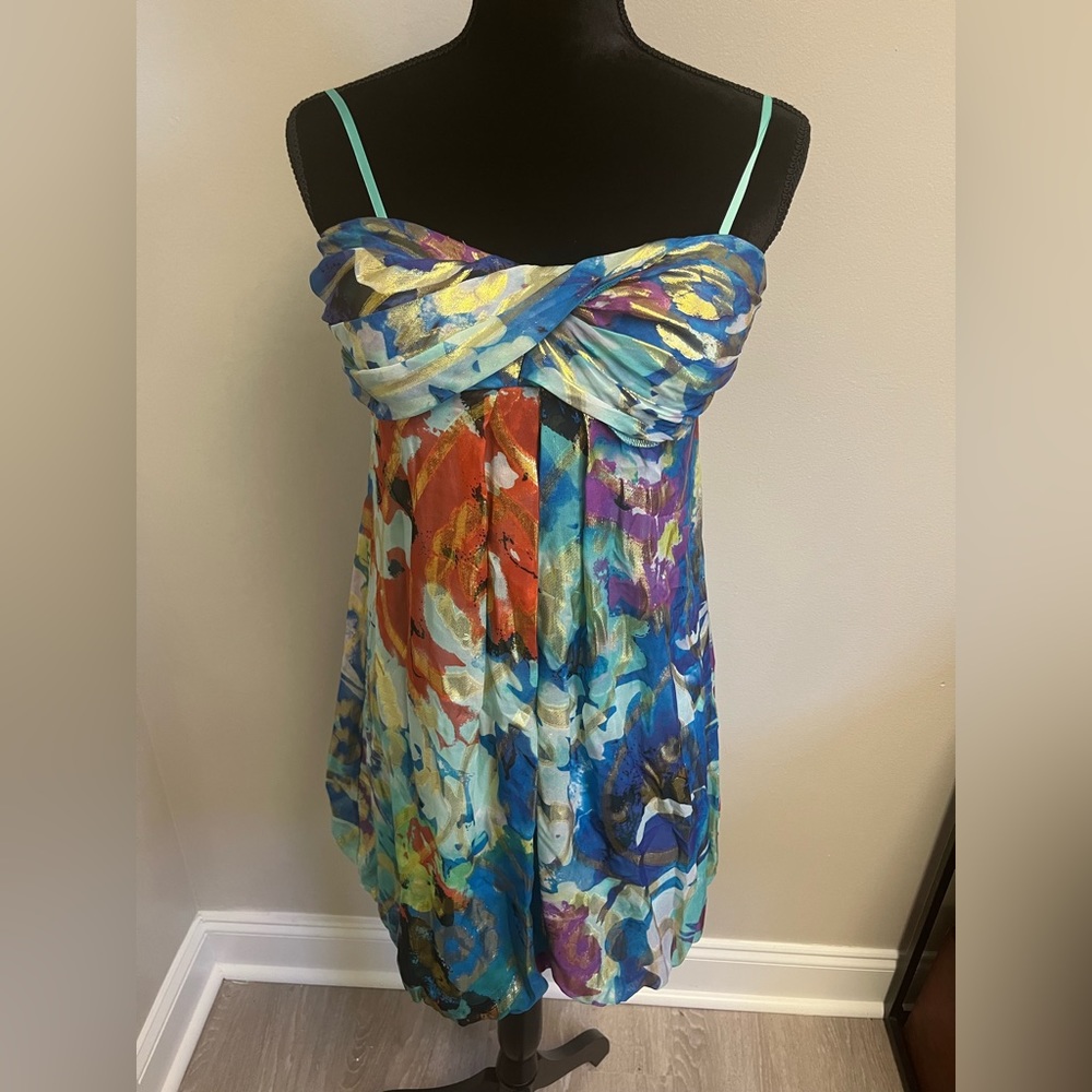 CACHE Multicolor Blue Sundress - 10